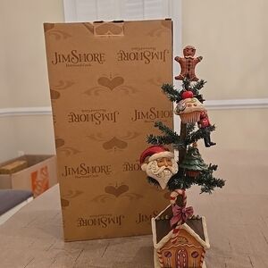 Jim Shore Gingerbread Tree w/Ornaments. Original Box